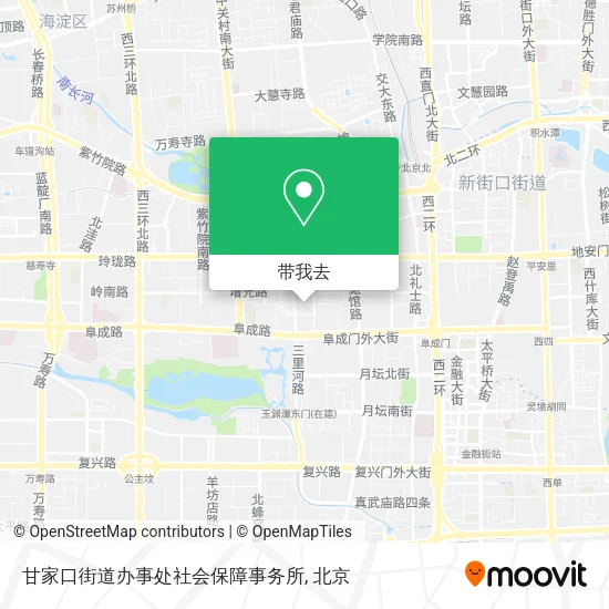 甘家口街道办事处社会保障事务所地图