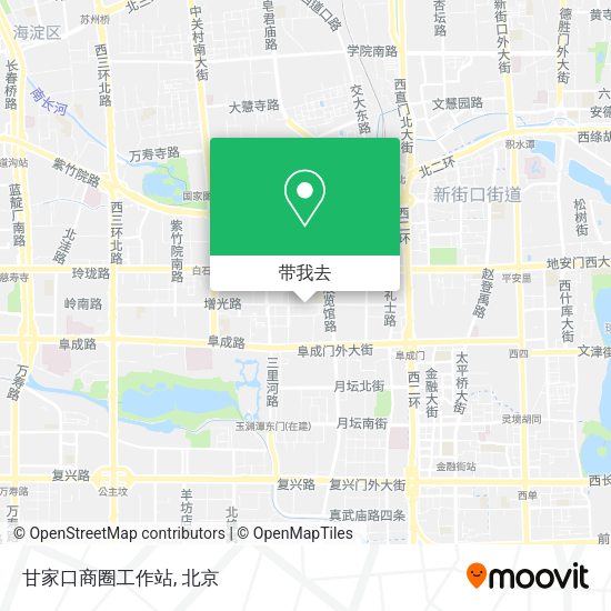 甘家口商圈工作站地图