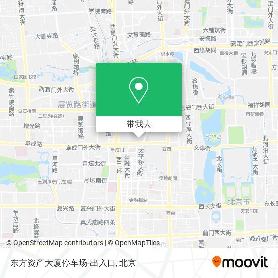 东方资产大厦停车场-出入口地图