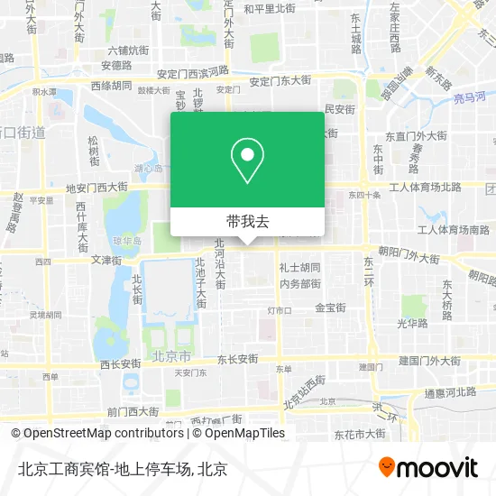 北京工商宾馆-地上停车场地图