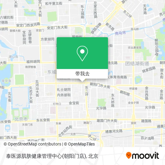 泰医源肌肤健康管理中心(朝阳门店)地图