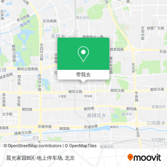晨光家园B区-地上停车场地图