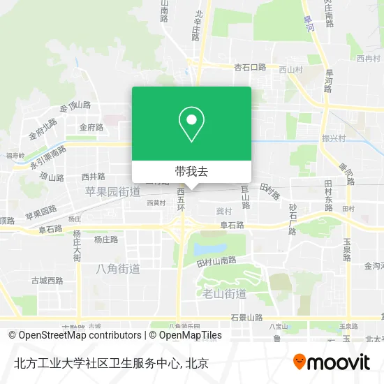 北方工业大学社区卫生服务中心地图