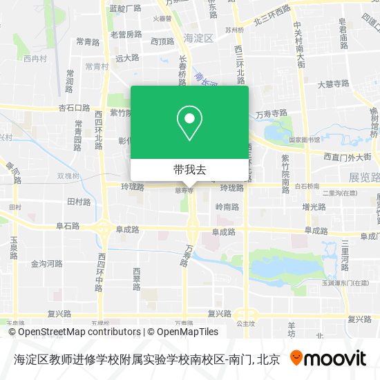 海淀区教师进修学校附属实验学校南校区-南门地图