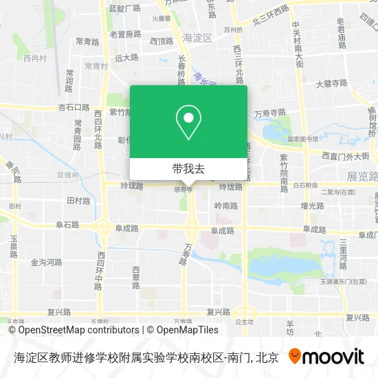 海淀区教师进修学校附属实验学校南校区-南门地图