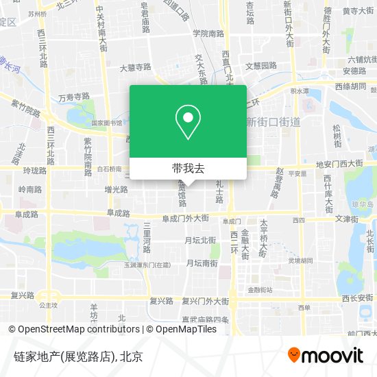 链家地产(展览路店)地图