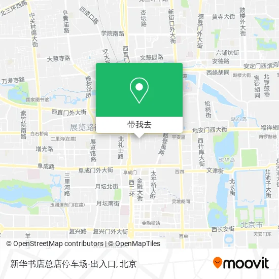 新华书店总店停车场-出入口地图
