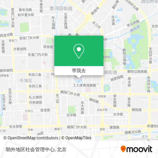 朝外地区社会管理中心地图