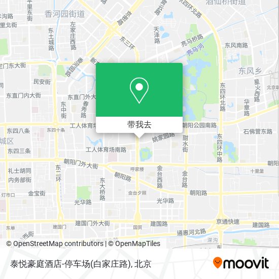 泰悦豪庭酒店-停车场(白家庄路)地图