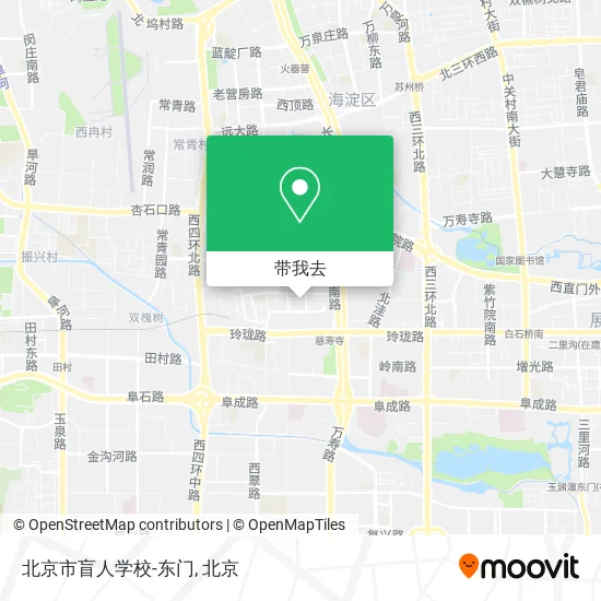 北京市盲人学校-东门地图