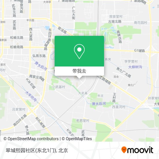 翠城熙园社区(东北1门)地图