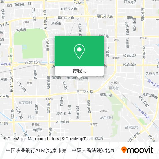 中国农业银行ATM(北京市第二中级人民法院)地图