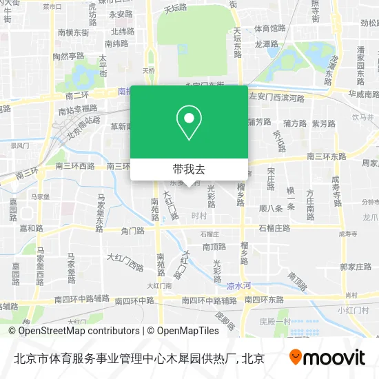 北京市体育服务事业管理中心木犀园供热厂地图