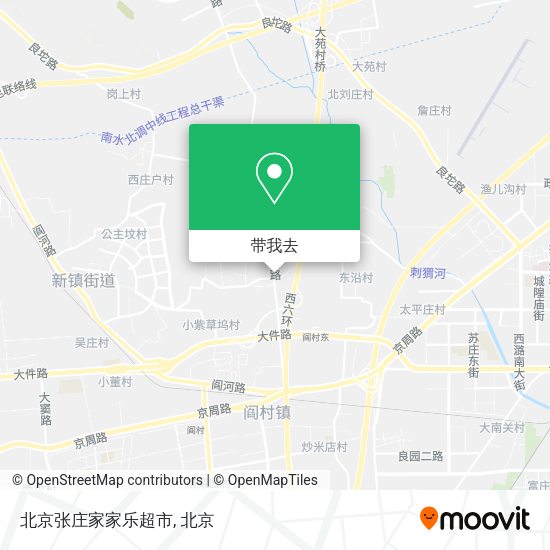 北京张庄家家乐超市地图
