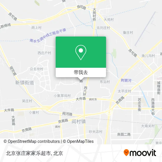 北京张庄家家乐超市地图