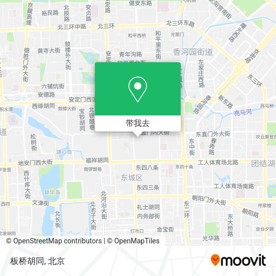 板桥胡同地图