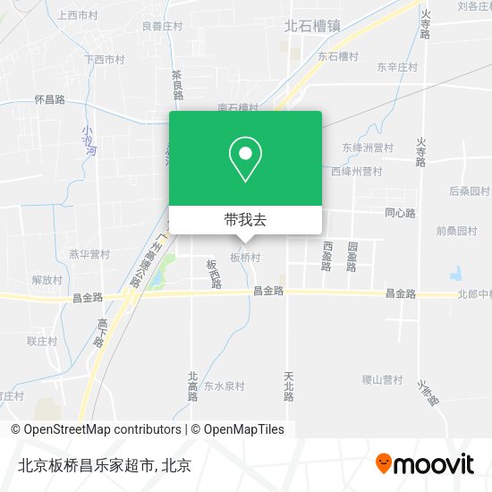 北京板桥昌乐家超市地图