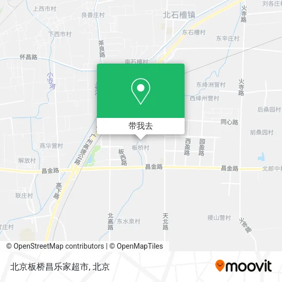 北京板桥昌乐家超市地图