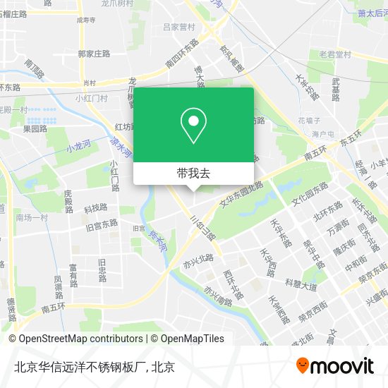 北京华信远洋不锈钢板厂地图
