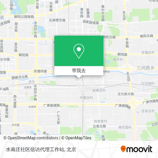 水南庄社区信访代理工作站地图