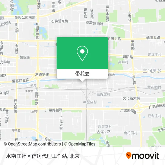 水南庄社区信访代理工作站地图