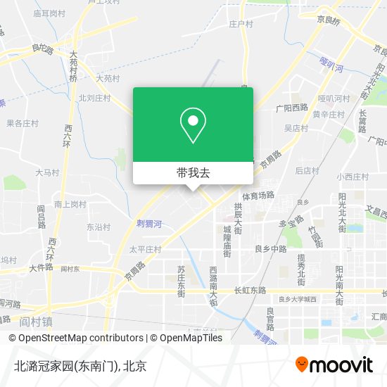 北潞冠家园(东南门)地图