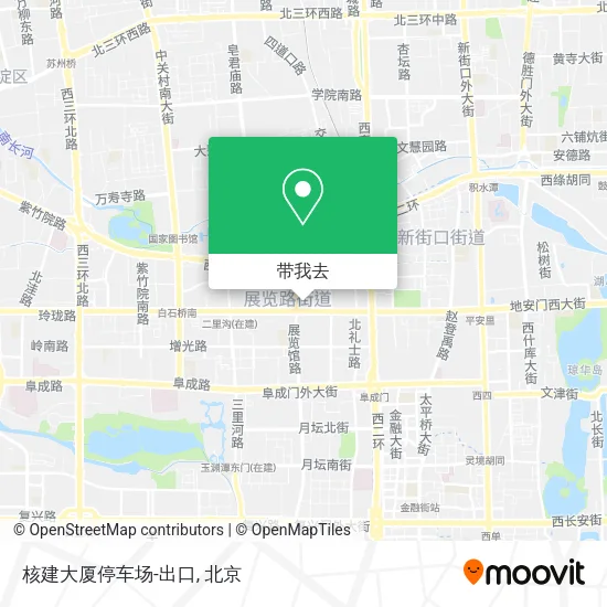 核建大厦停车场-出口地图