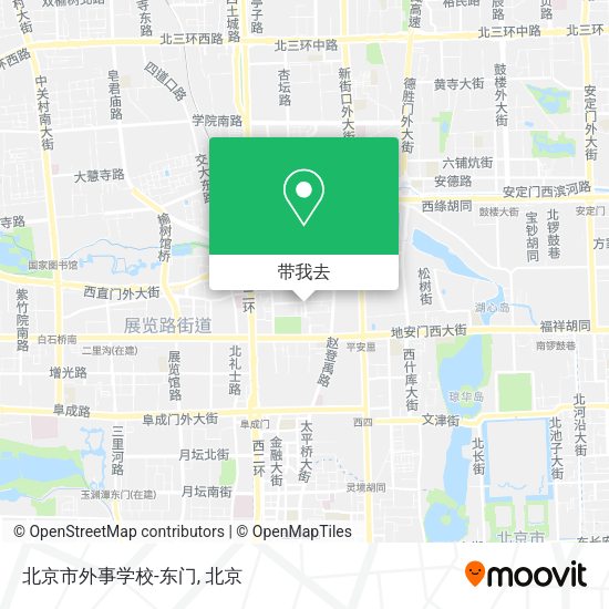 北京市外事学校-东门地图