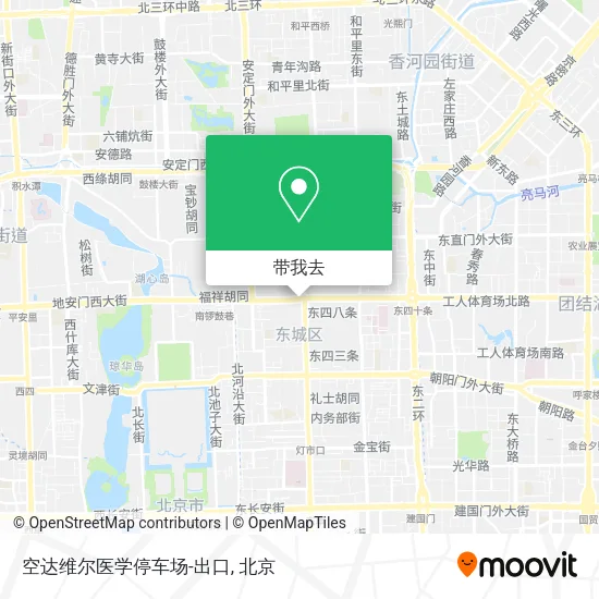 空达维尔医学停车场-出口地图