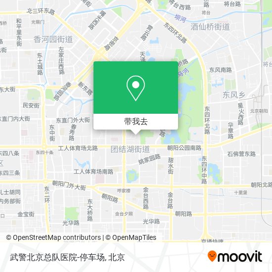 武警北京总队医院-停车场地图