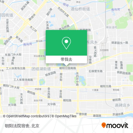 朝阳法院宿舍地图