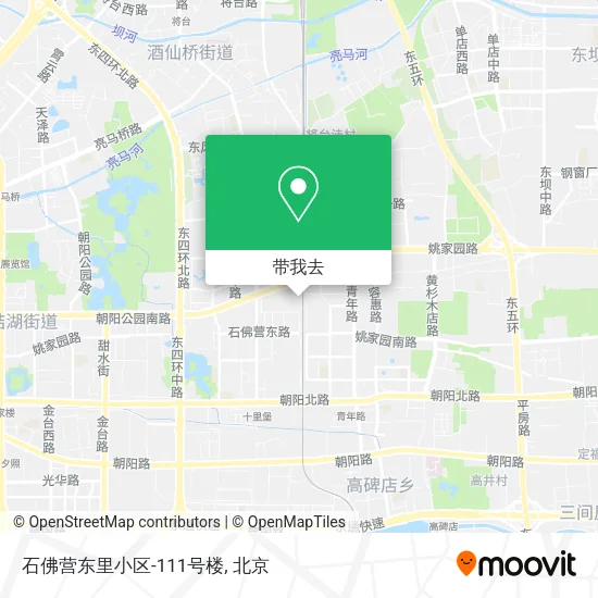 石佛营东里小区-111号楼地图