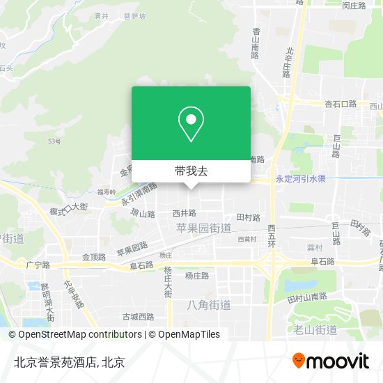 北京誉景苑酒店地图