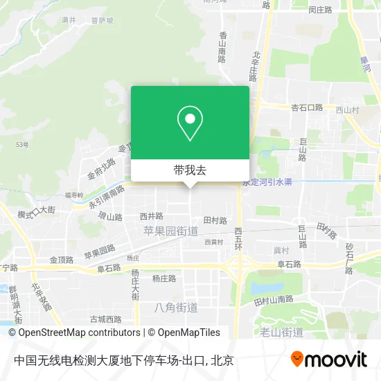 中国无线电检测大厦地下停车场-出口地图