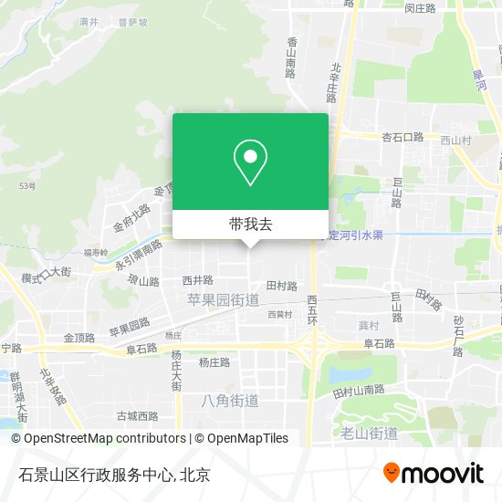 石景山区行政服务中心地图