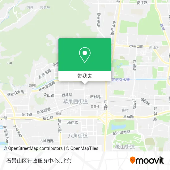 石景山区行政服务中心地图