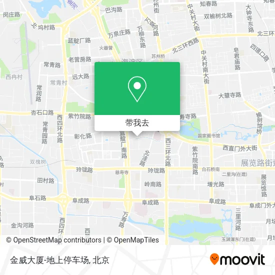 金威大厦-地上停车场地图