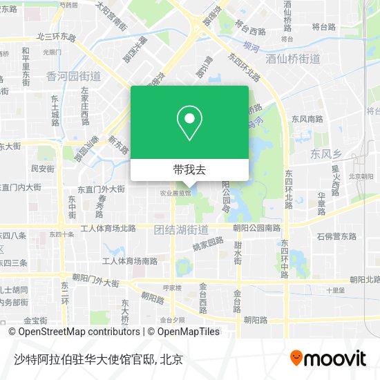 沙特阿拉伯驻华大使馆官邸地图
