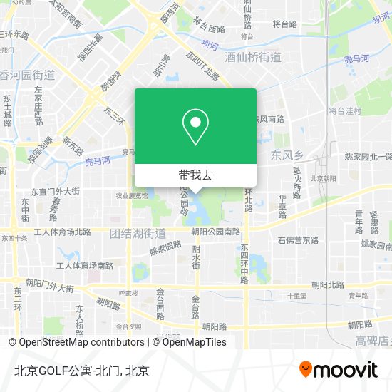 北京GOLF公寓-北门地图