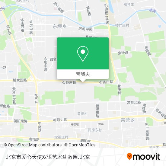 北京市爱心天使双语艺术幼教园地图