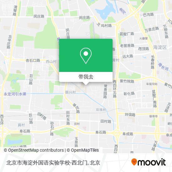 北京市海淀外国语实验学校-西北门地图