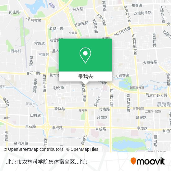 北京市农林科学院集体宿舍区地图
