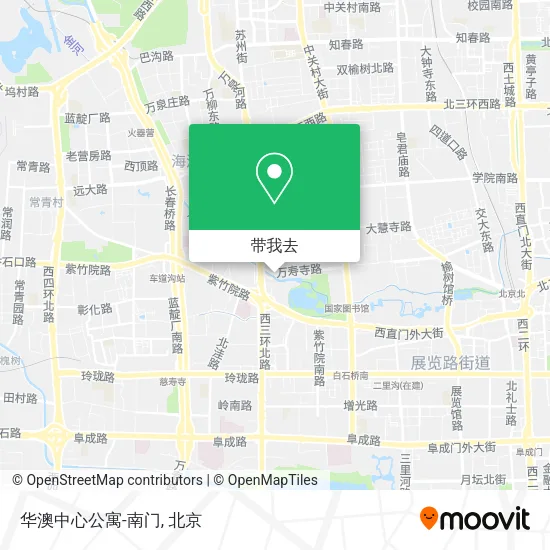 华澳中心公寓-南门地图