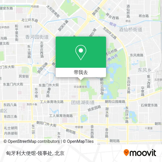 匈牙利大使馆-领事处地图