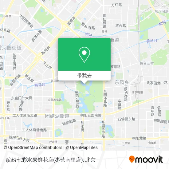 缤纷七彩水果鲜花店(枣营南里店)地图
