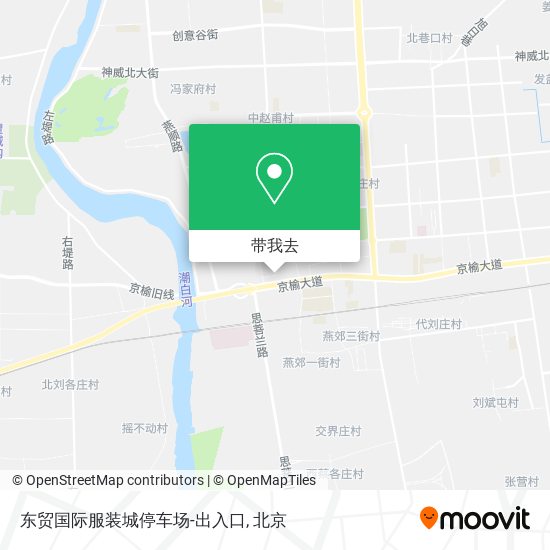 东贸国际服装城停车场-出入口地图