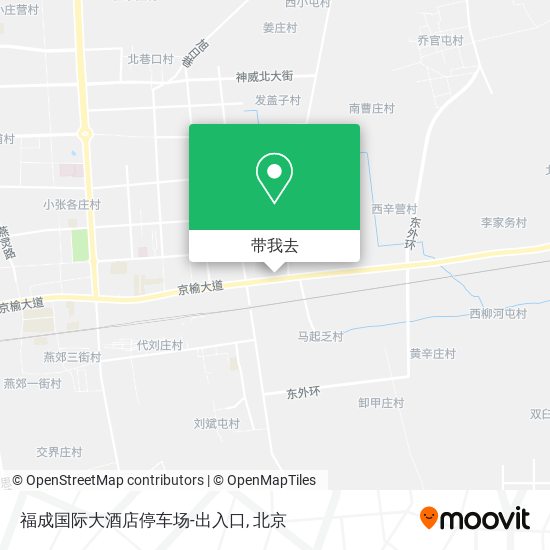 福成国际大酒店停车场-出入口地图