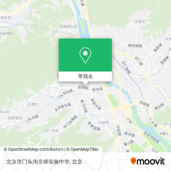 北京市门头沟京师实验中学地图