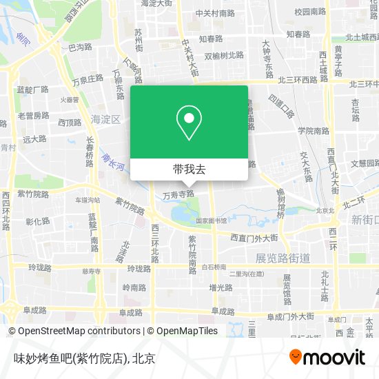 味妙烤鱼吧(紫竹院店)地图