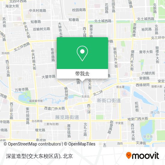 深蓝造型(交大东校区店)地图